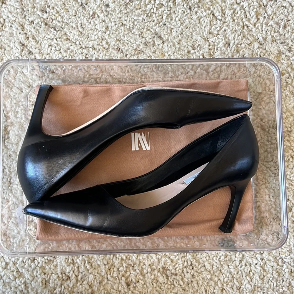 M.M. LaFleur Ginger Pump Napa Leather - Black - Size 36 - Picture 8 of 8